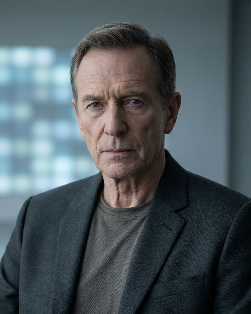 Derek Kaine, machtorientierter Bürgermeister der Megacity Lumina, im Porträt